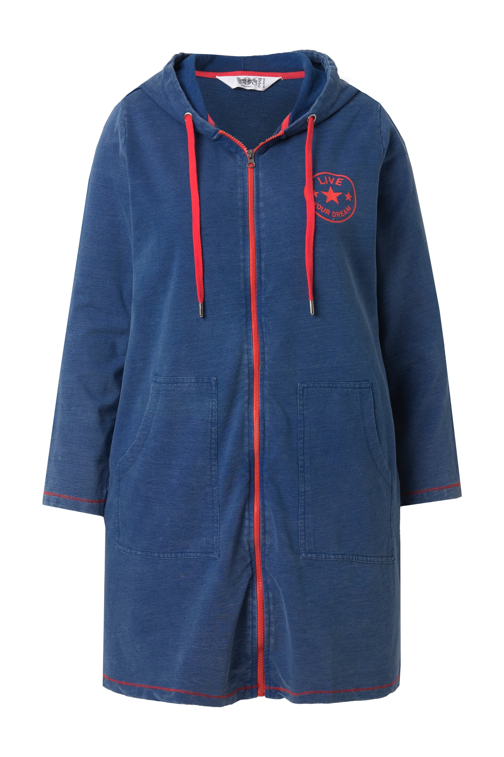 Angel of Style Sweatvest in Blauw: voorkant