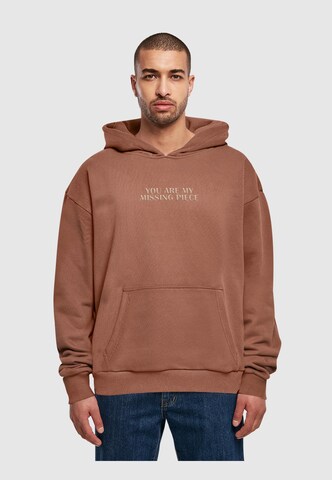 Merchcode Sweatshirt 'Missing Piece' in Brown
