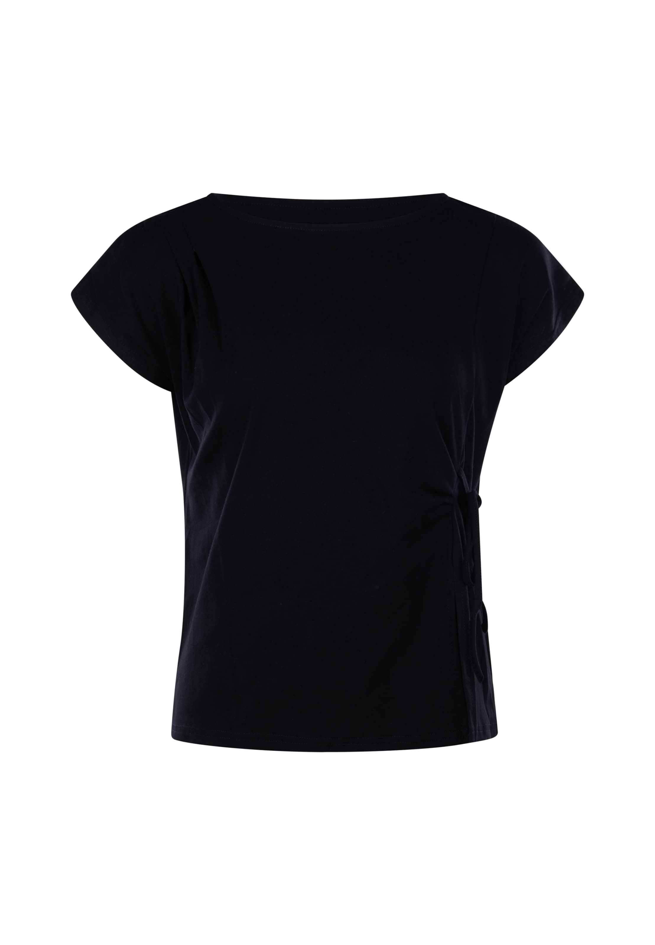 T-shirt usha BLACK LABEL en noir : devant