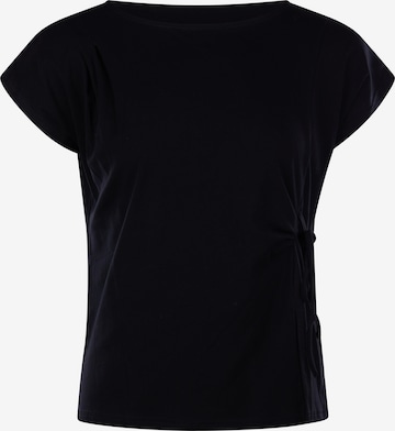 T-shirt usha BLACK LABEL en noir : devant