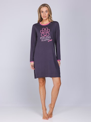 Chemise de nuit 'Furry Friend' Rebelle en gris