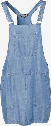 KOROSHI Overall Skirt in Blue: front