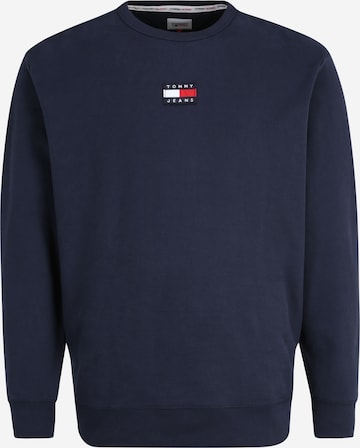 Tommy Jeans Plus - Sweatshirt em azul: frente