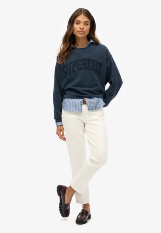 Superdry Sweatshirt 'Athletic Essentials' in Blauw