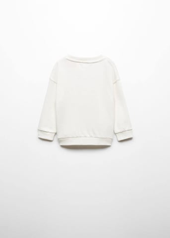 MANGO KIDSSweater majica 'Pawchase' - bijela boja