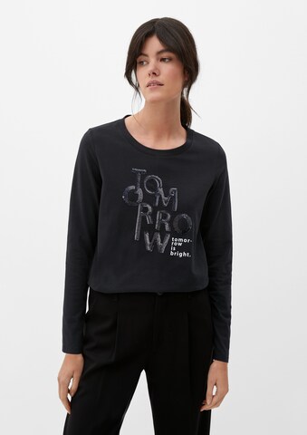 T-shirt s.Oliver en noir : devant