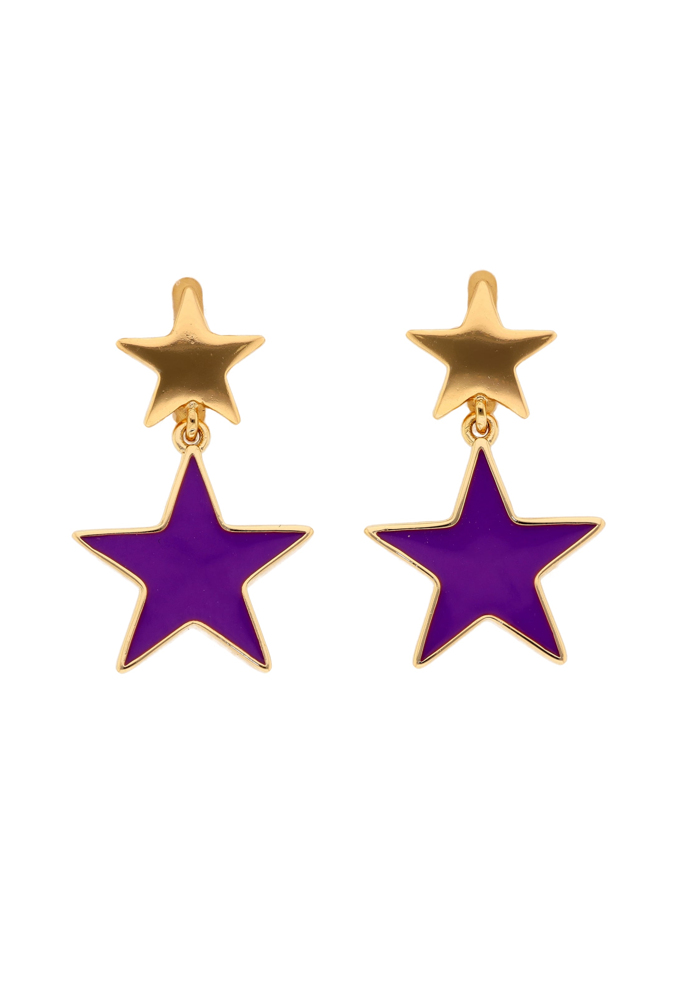 Boucles d'oreilles myMo ROCKS en violet : devant