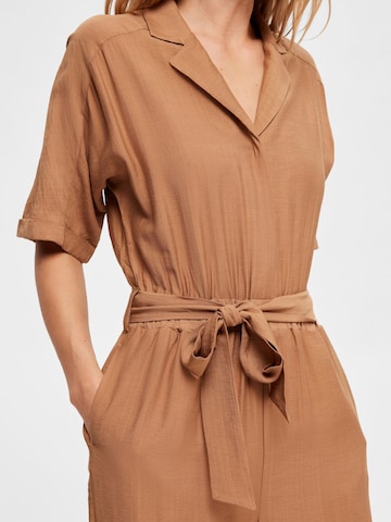 SELECTED FEMME Jumpsuit in Braun