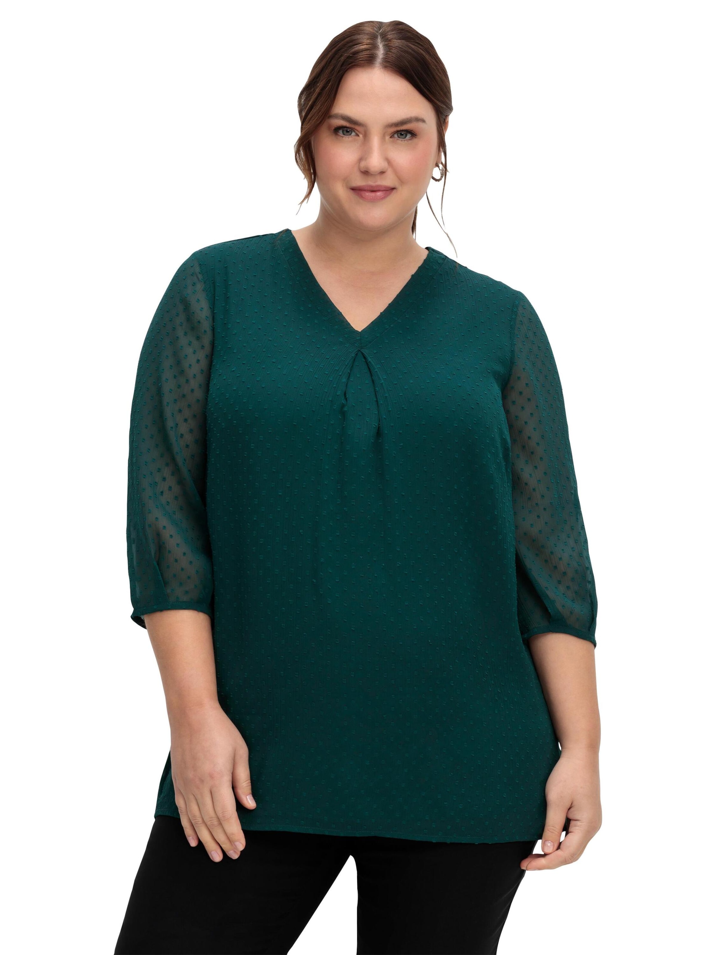 SHEEGO Tunika | zelena barva: sprednja stran