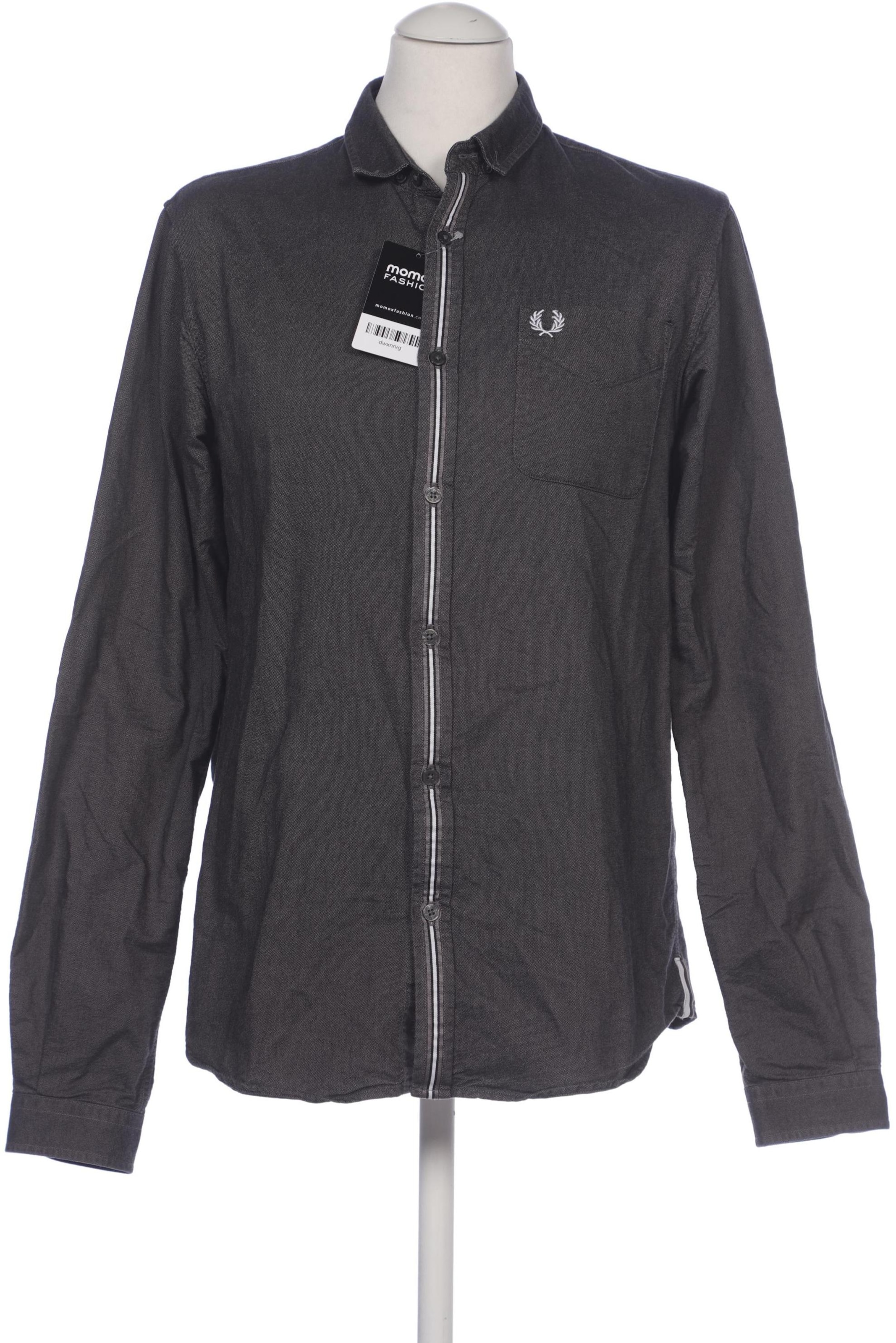 Fred Perry Hemd M in Grau: Vorderseite