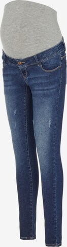 MAMALICIOUS Skinny Jeans 'Emma' i blå: forside