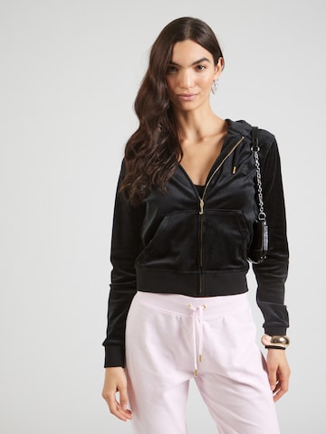 Juicy Couture Sweatjacke 'Dach Addison' in Schwarz: Vorderseite
