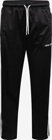Regular Pantalon de sport Unfair Athletics en noir : devant