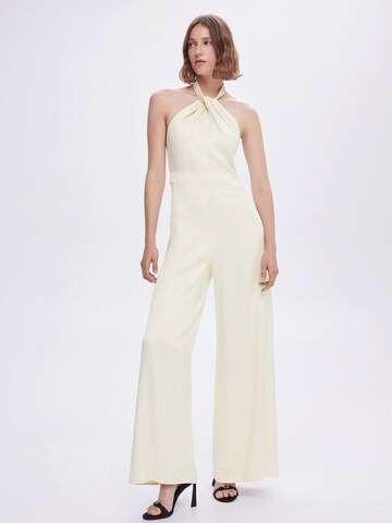 MANGO Jumpsuit 'Cisne' in Beige: predná strana