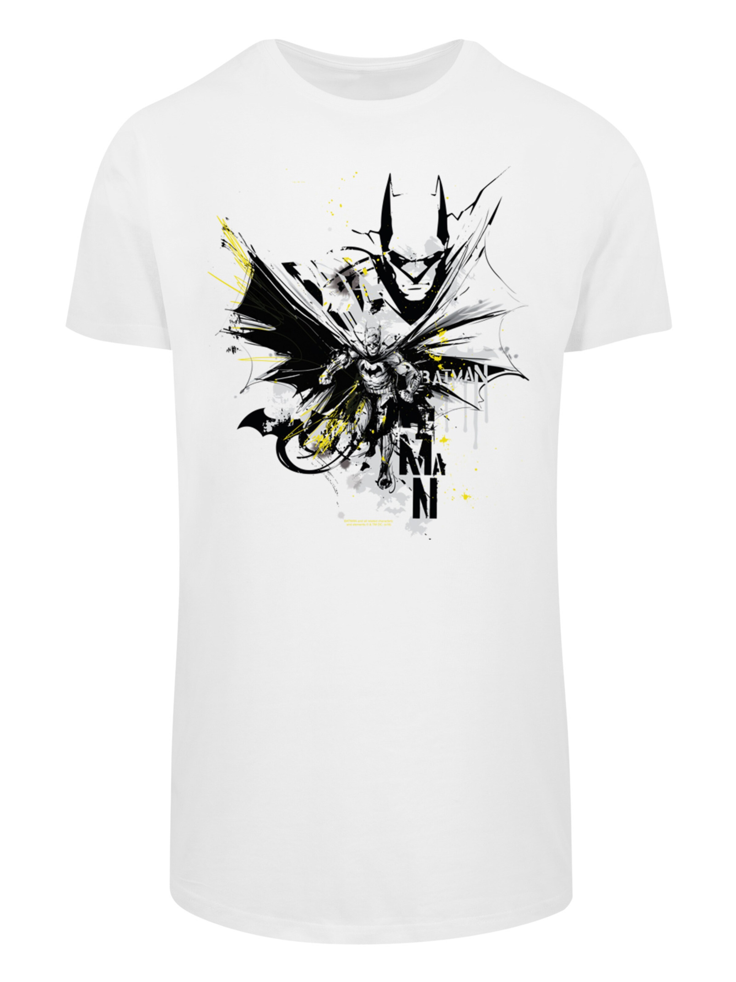F4NT4STIC Shirt 'DC Comics Batman Batface Splash' in White: front