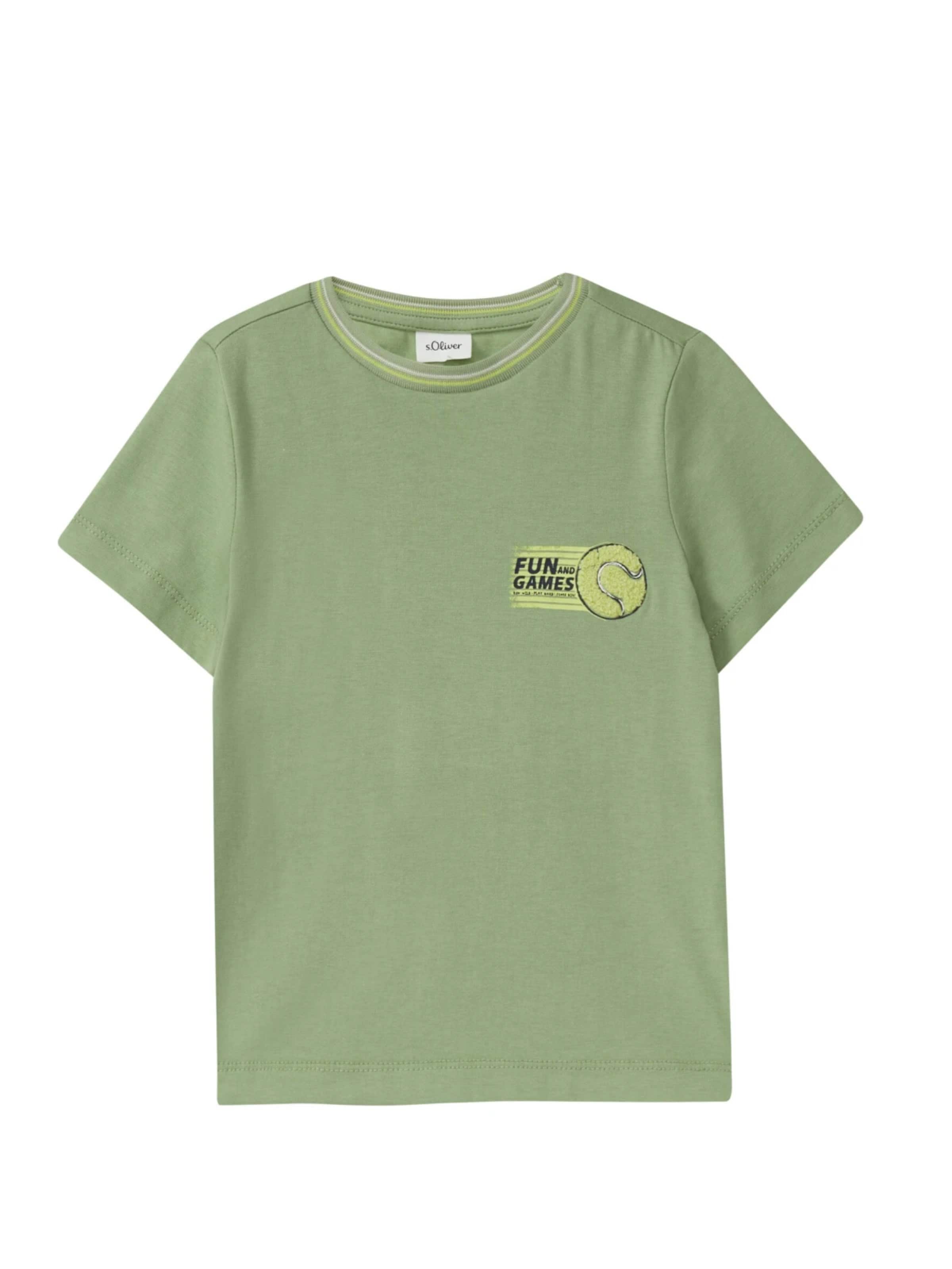s.Oliver Shirt 's.Oliver - Jongens t-shirt' in Groen: voorkant