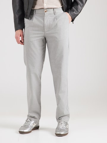 GABBA regular Παντελόνι πλισέ 'Napoli 19 Carre' σε γκρι: μπροστά