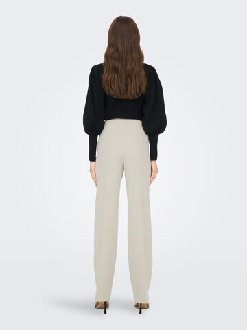 ONLY Loose fit Pleated Pants 'Berry' in Beige