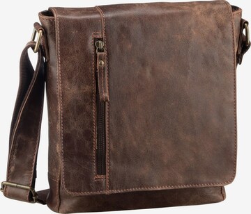 Harold's Crossbody Bag 'Crunchy' in Brown: front