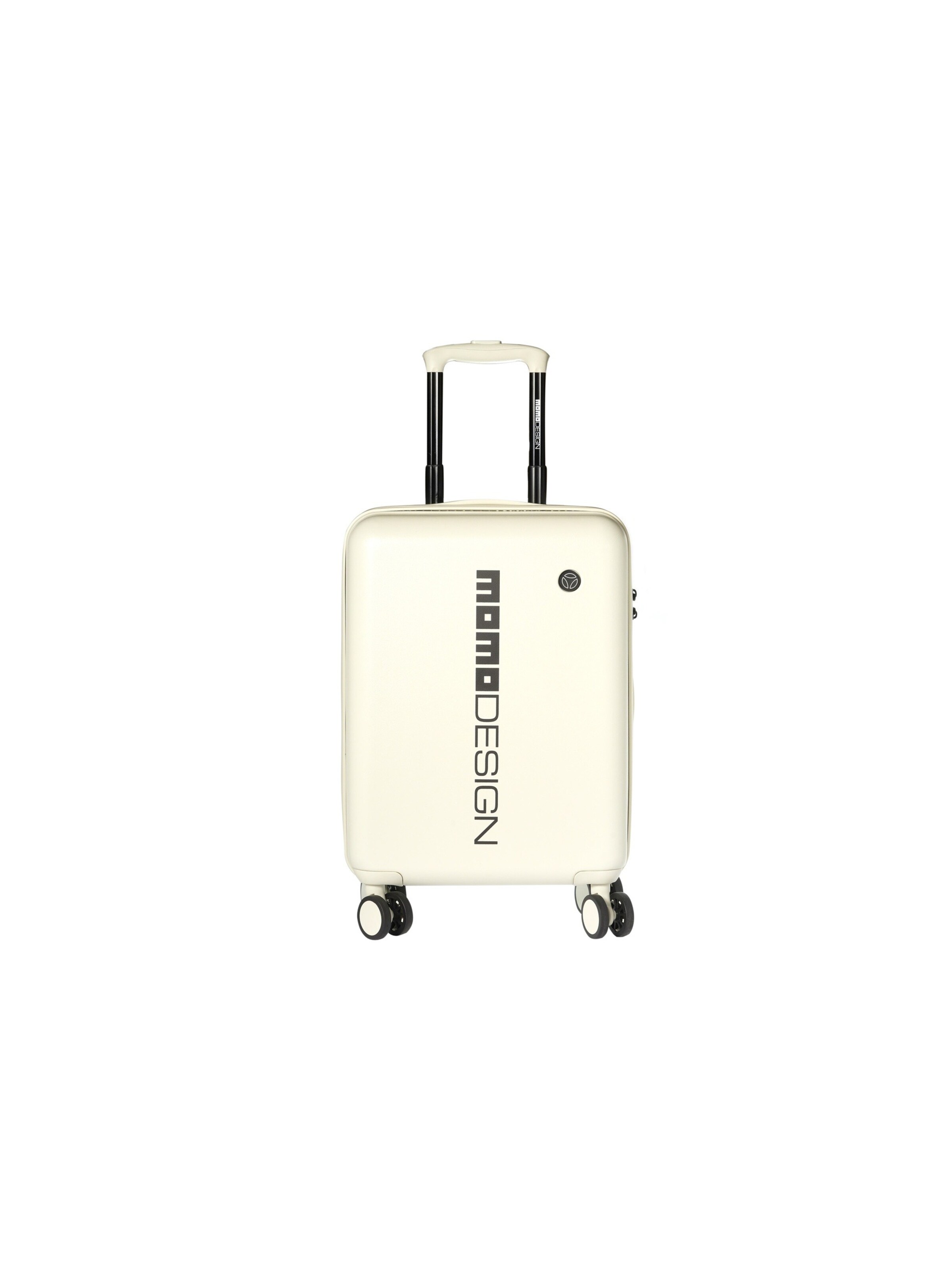 Valigia 'Trolley Cabin Momo Design ABS con Zip 54,5 cm' di Momo Design in nero: frontale