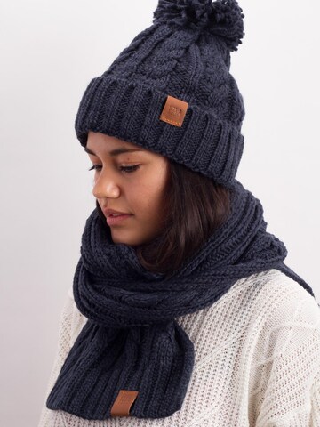 Manufaktur13 Beanie 'Rough Knit' in Blue