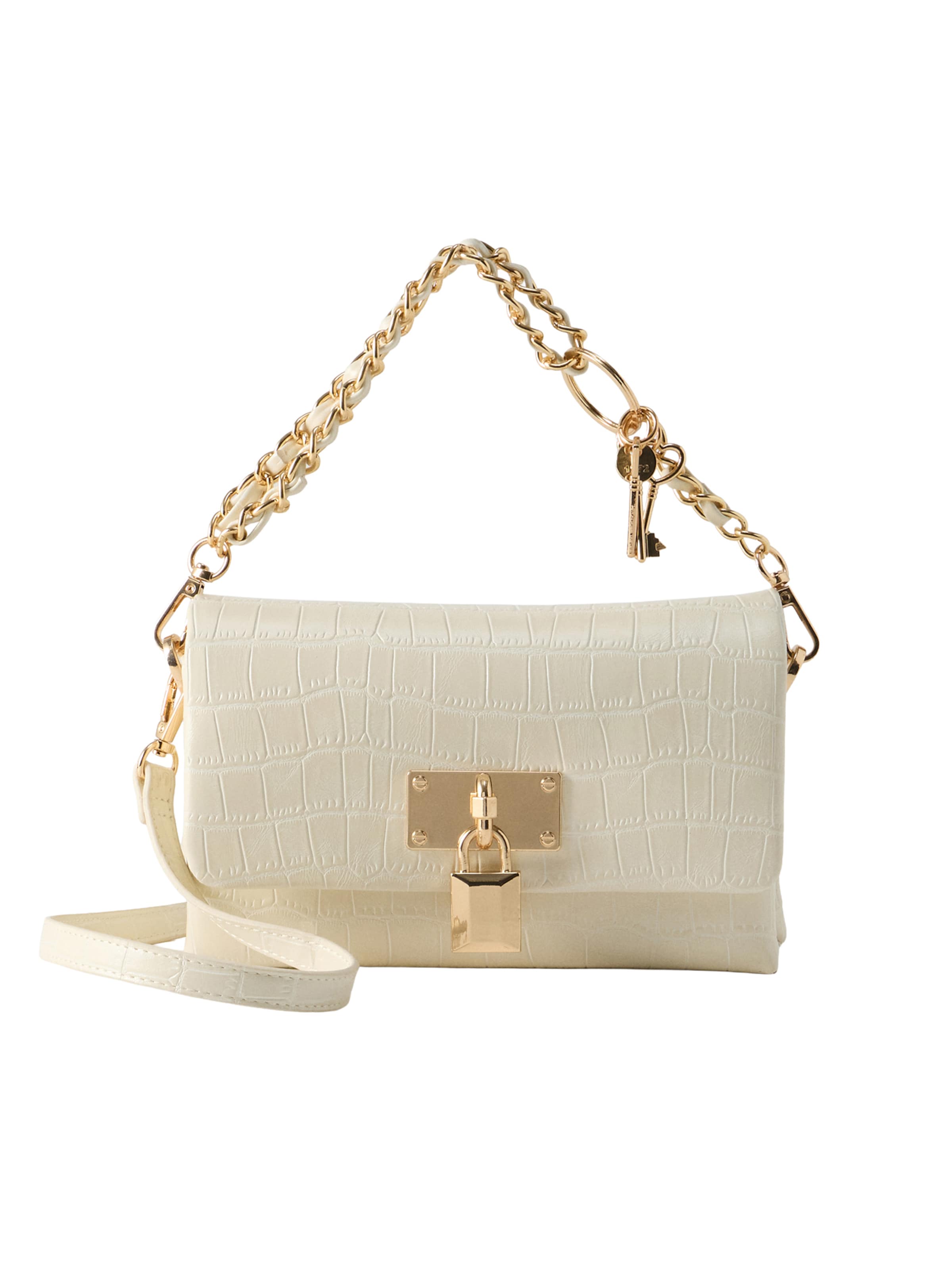 ALDO Skuldertaske 'JACKIEMINI' i beige: forside