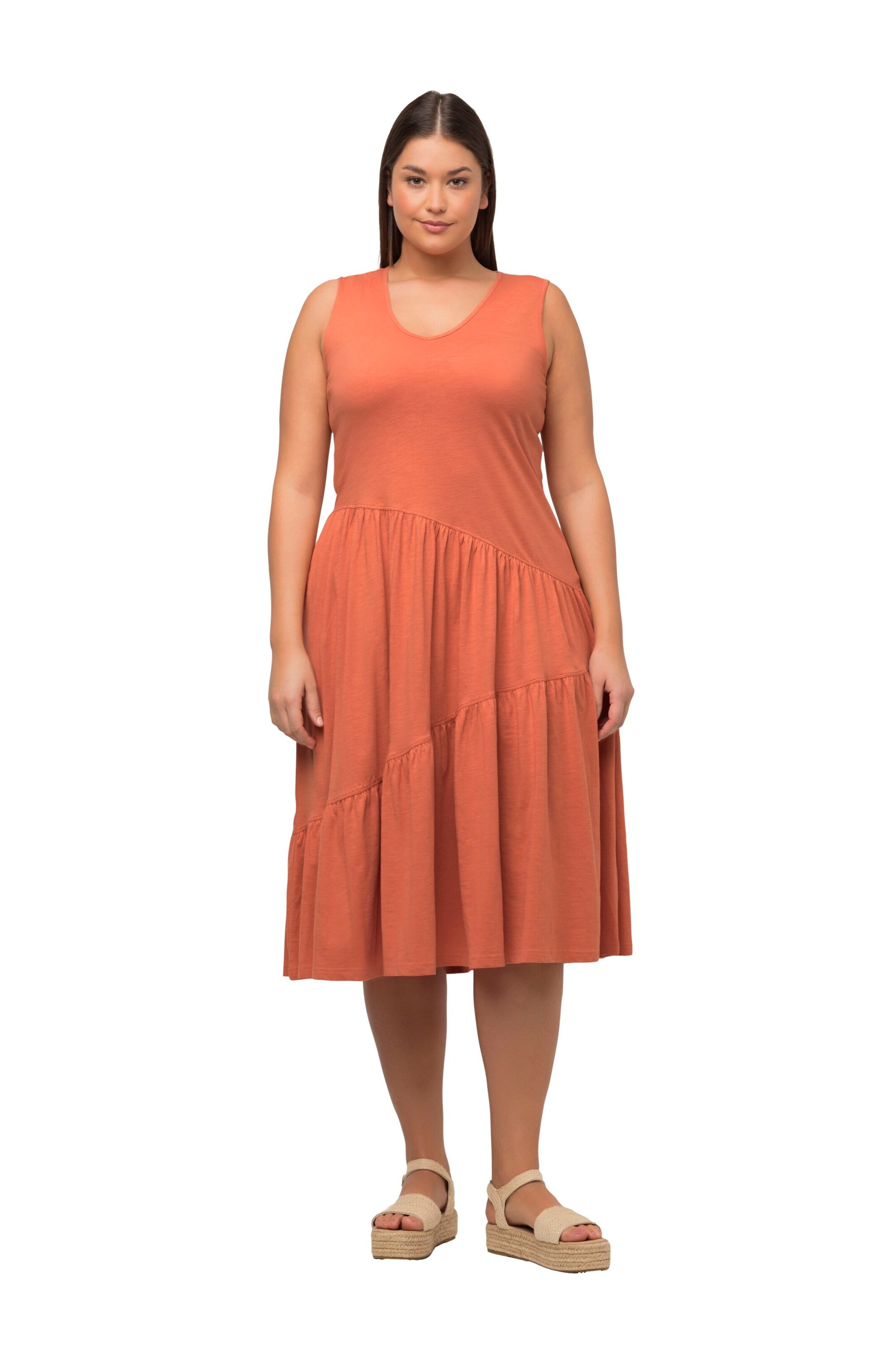 Ulla Popken Dress in Orange: front
