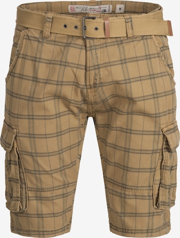 INDICODE JEANS Cargo Pants in Yellow: front