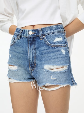 Pull&Bear Regularen Kavbojke | modra barva