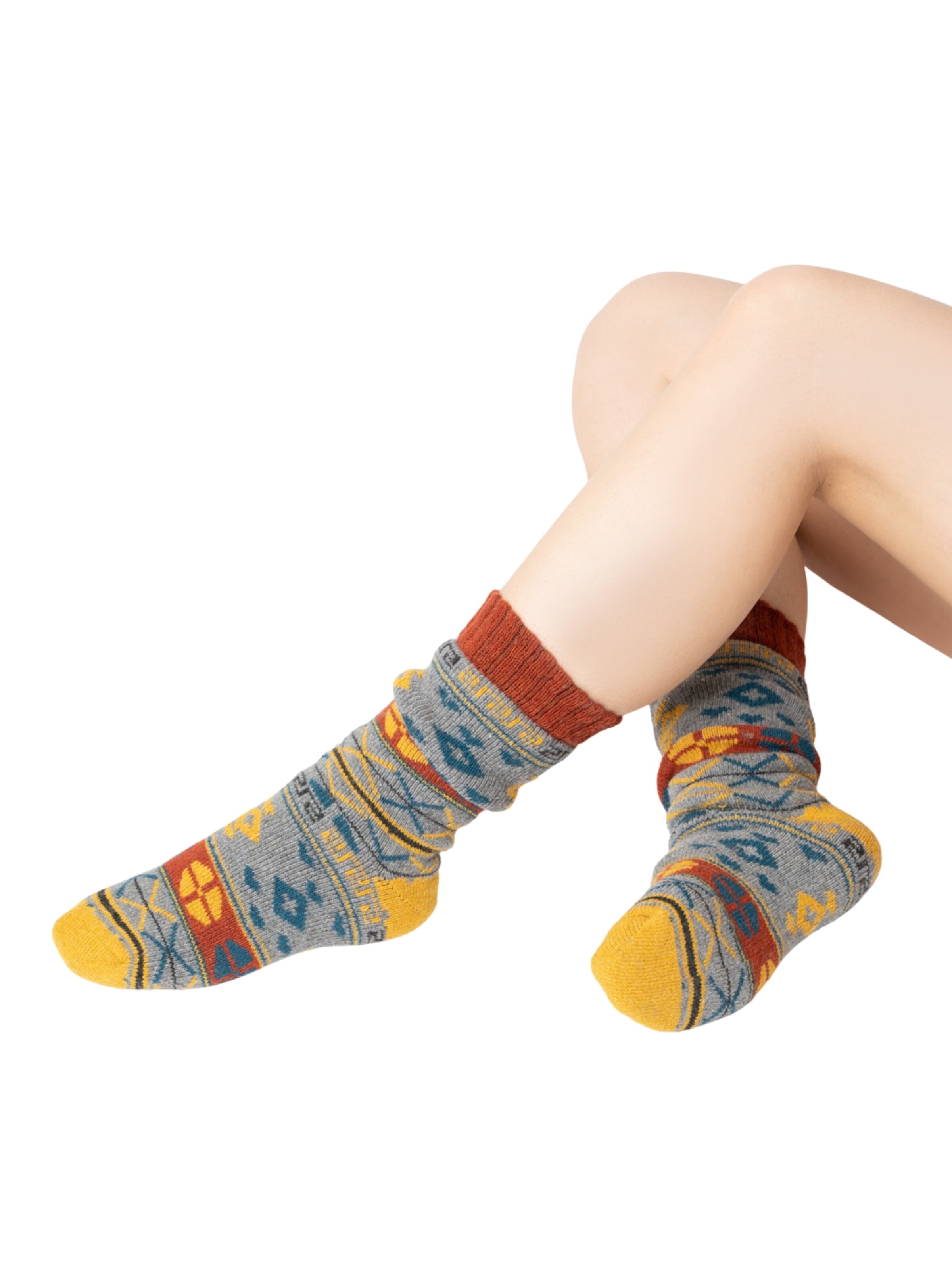 HomeOfSocks Socks 'HOS6538' in Orange