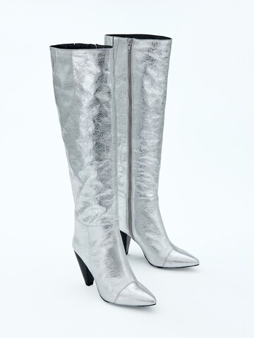 Bottes 'Uhura' EDITED en argent