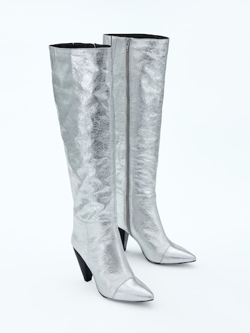 EDITED Stiefel 'Uhura' in Silber