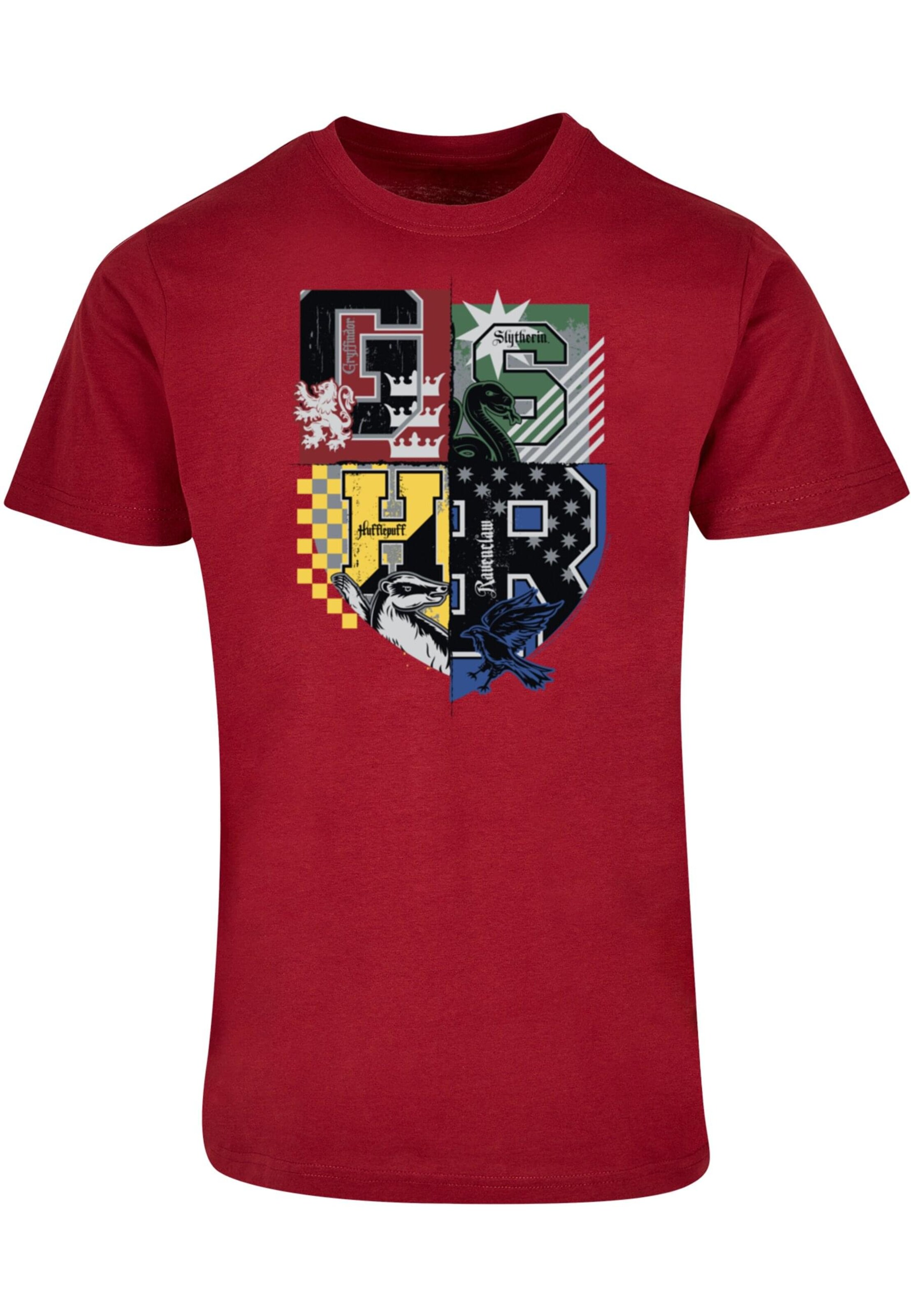 ABSOLUTE CULT T-Shirt 'Harry Potter - Varsity Hogwarts' in Rot: Vorderseite