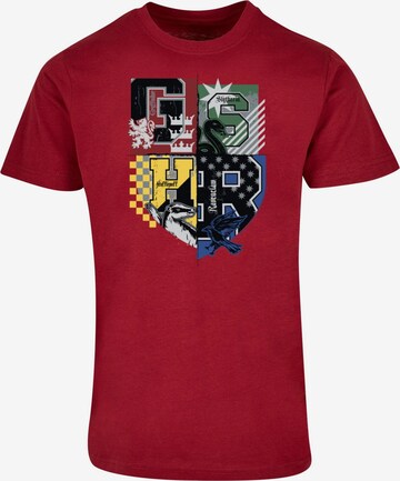 T-Shirt 'Harry Potter - Varsity Hogwarts' ABSOLUTE CULT en rouge : devant