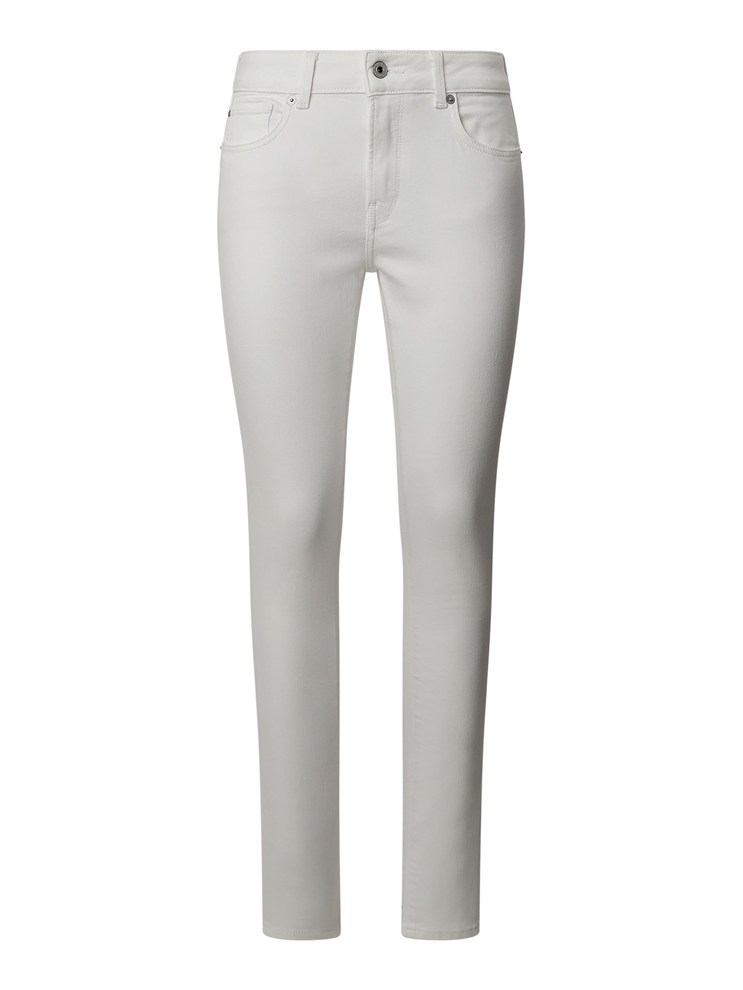 Coupe slim Jeggings Pepe Jeans en blanc : devant
