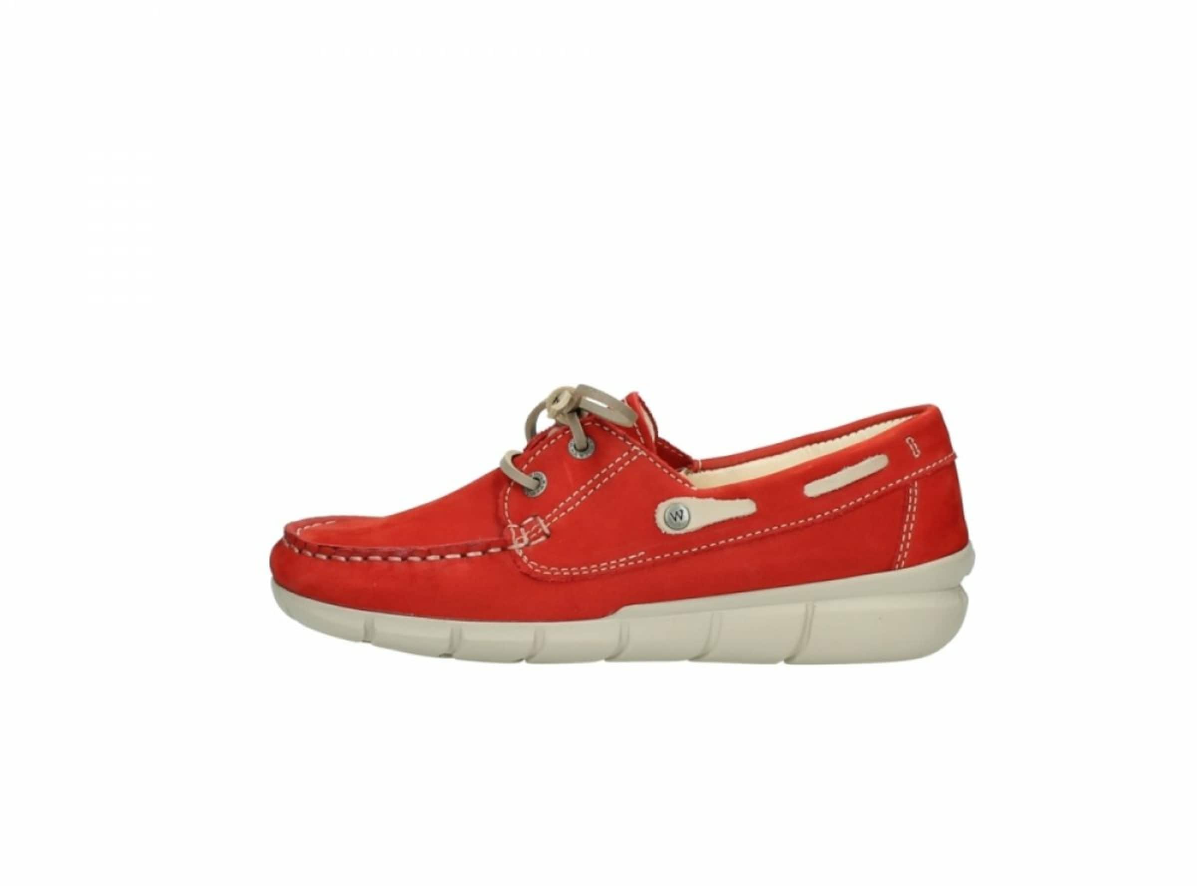 Wolky Moccasin in Red: front