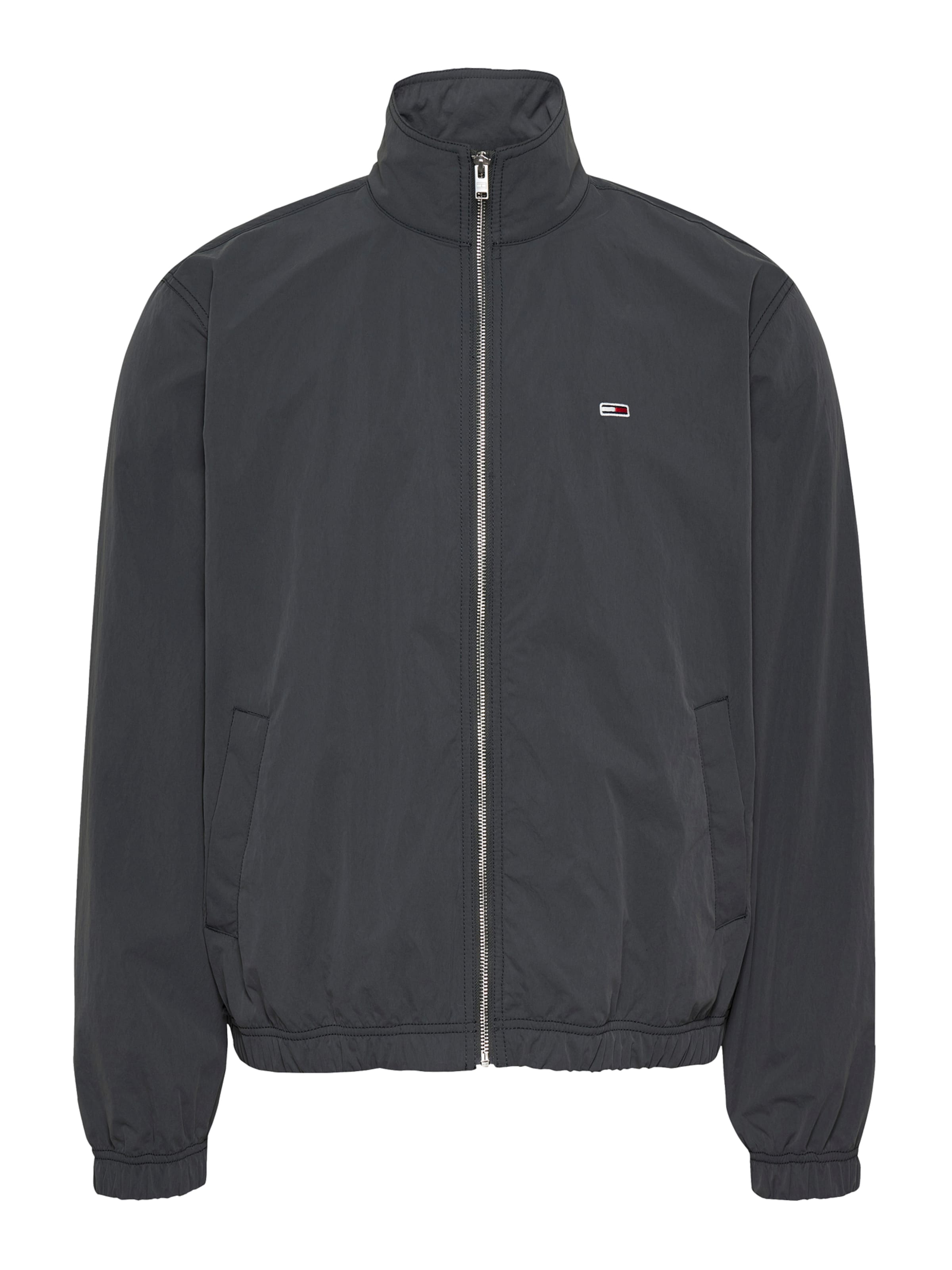 Tommy Jeans Átmeneti dzseki 'ESSENTIAL' - szürke: elől