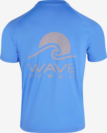 Wave Hawaii T-Shirt ' Rash Guard ' in Blau