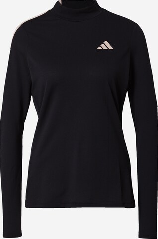 ADIDAS GOLF - Camiseta funcional en negro: frente