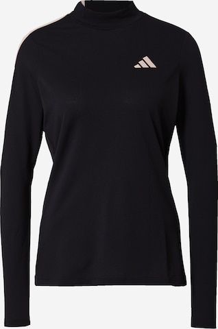 ADIDAS GOLF Performance shirt in Black: front