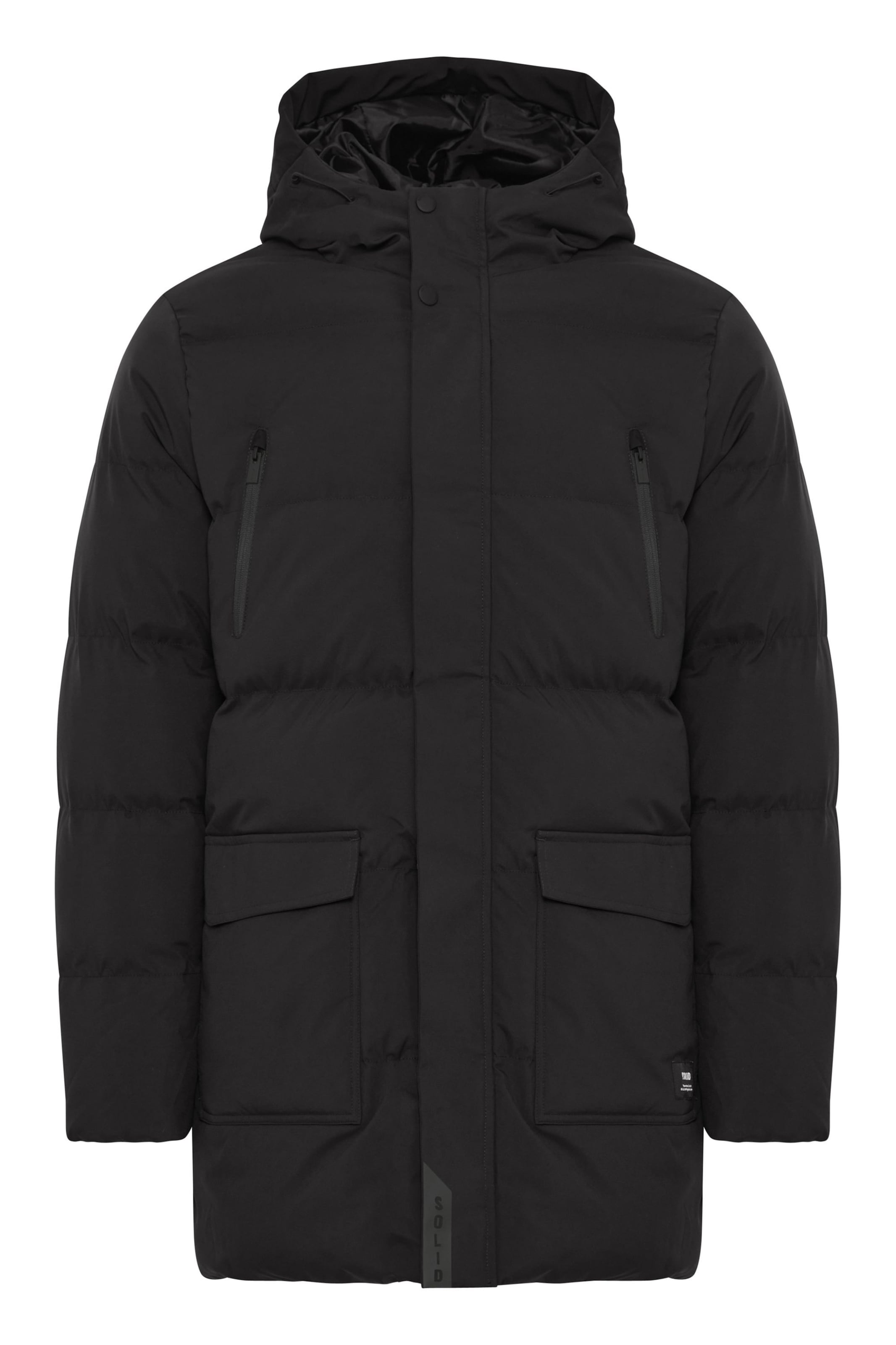 !Solid Winter jacket in Black: front