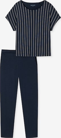 SCHIESSER Pyjama in Blauw: voorkant