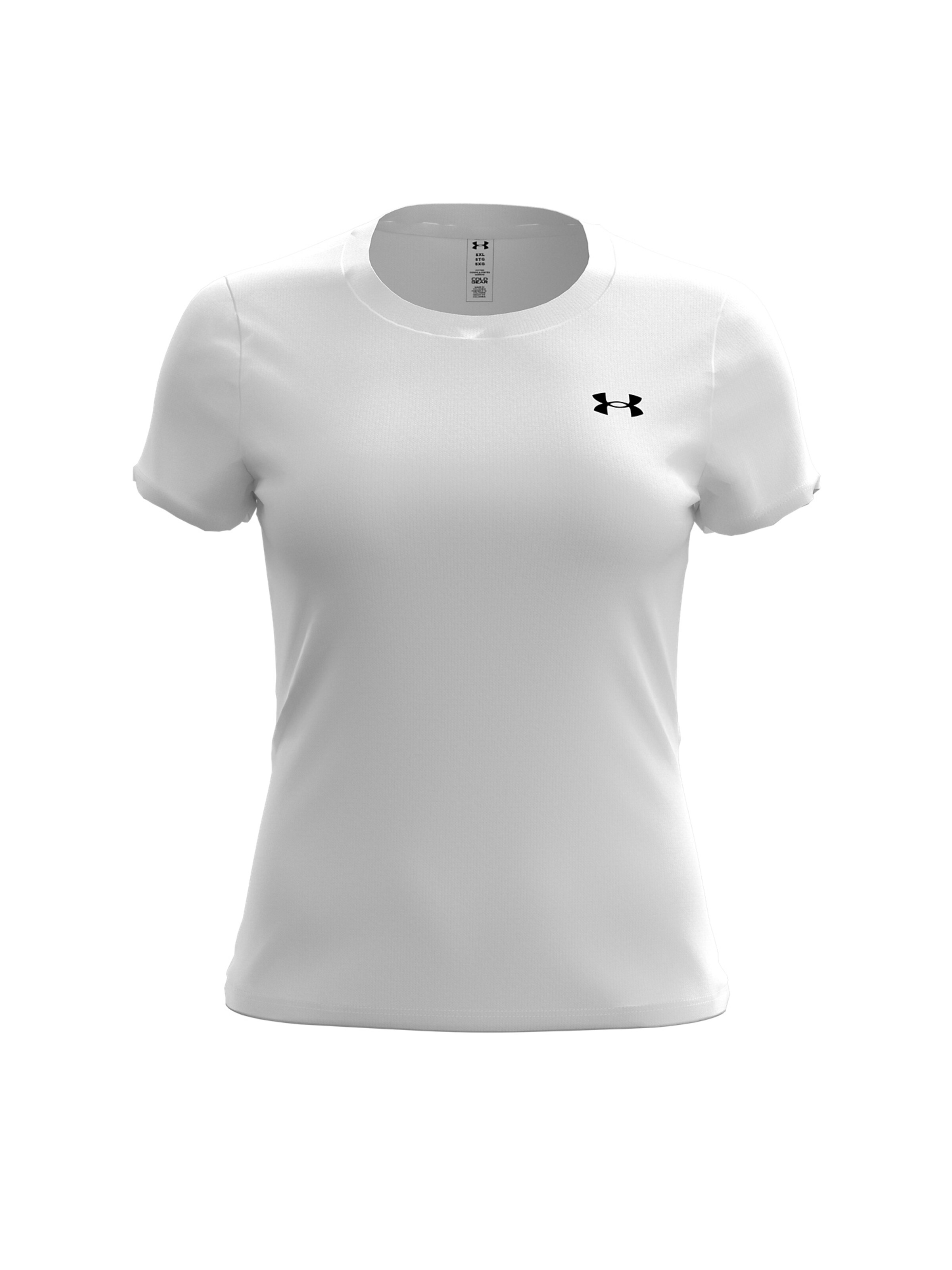 UNDER ARMOUR Functioneel shirt in Wit: voorkant