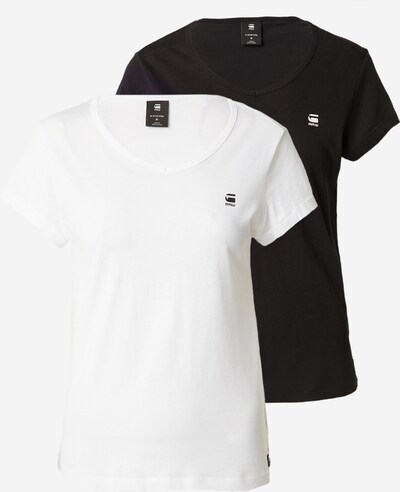 G-Star RAW Koszulka 'Eyben' w kolorze czarny / białym, Podgląd produktu