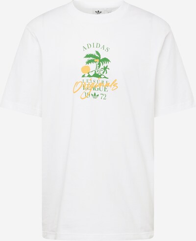 ADIDAS ORIGINALS T-Shirt 'Leisure League' en vert / orange / blanc, Vue avec produit