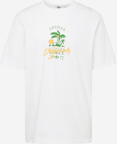 Tricou 'Leisure League' ADIDAS ORIGINALS pe verde / portocaliu / alb, Vizualizare produs