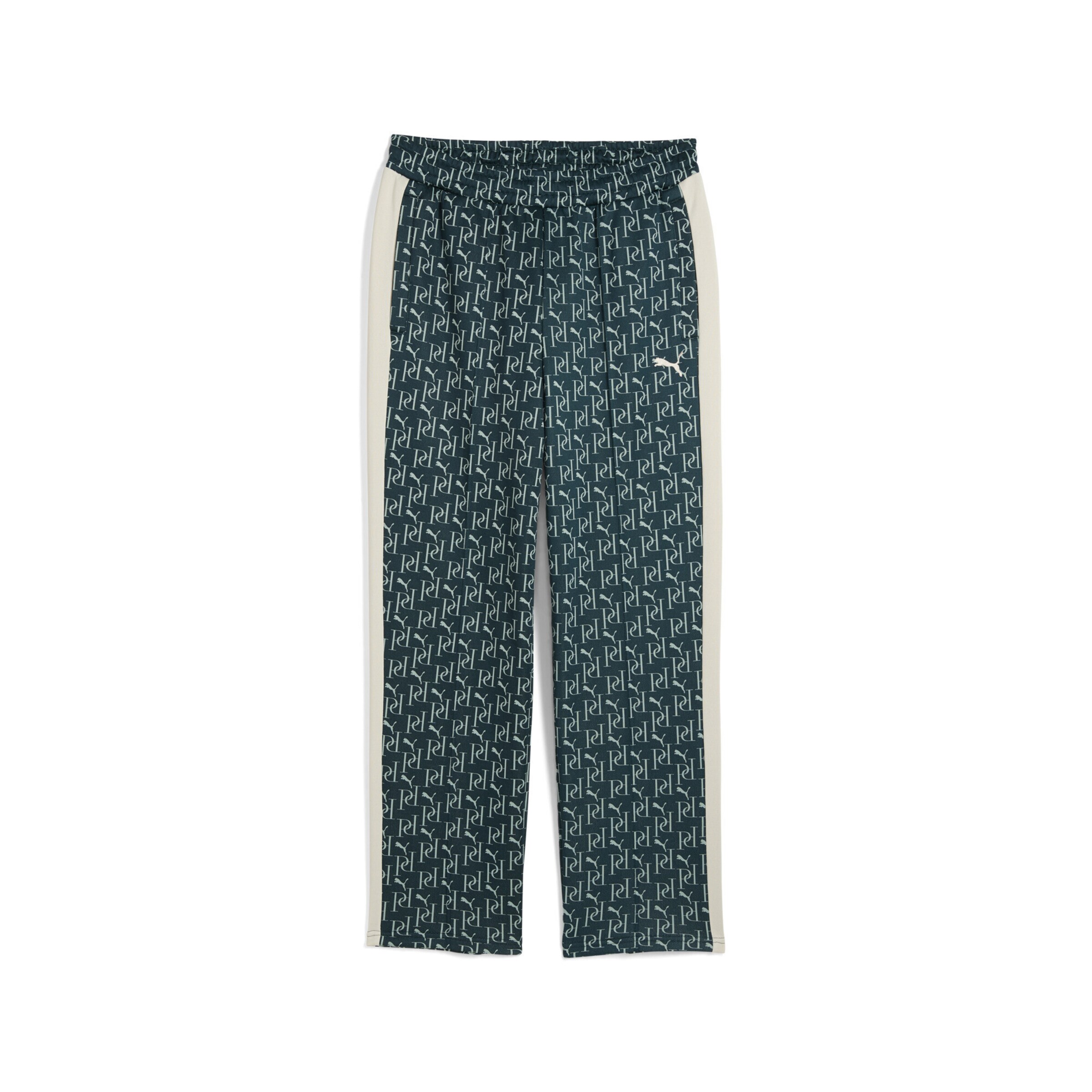 PUMA Workout Pants 'T7' in Dark green / White, Item view