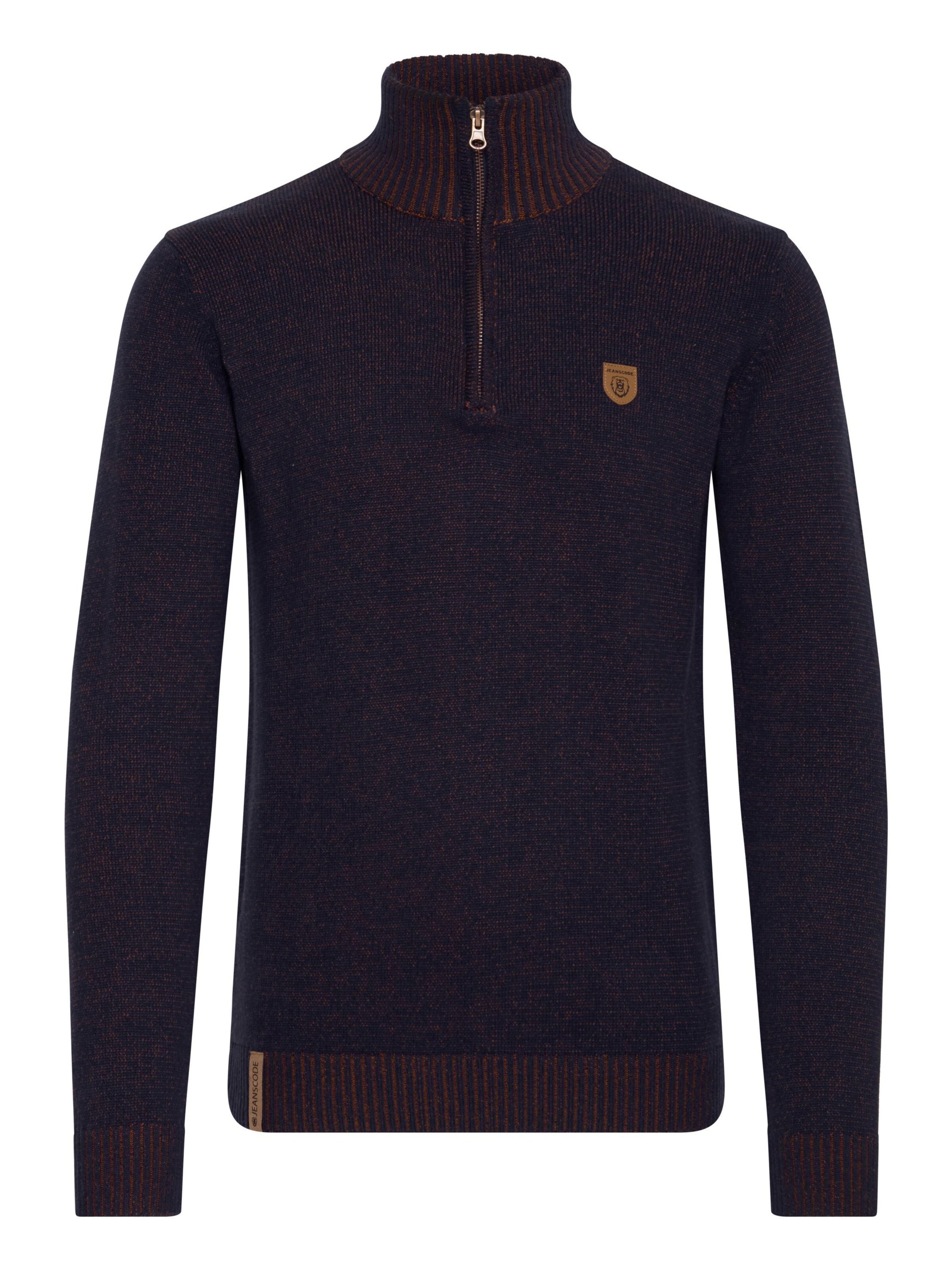 INDICODE JEANS Trui 'Nathen' in Blauw: voorkant