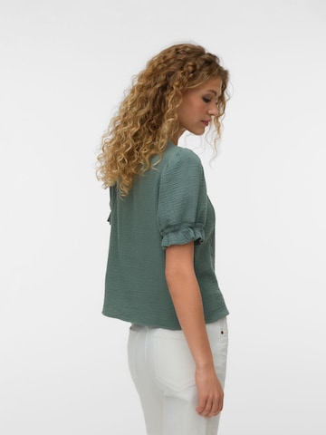 VERO MODA Bluse 'VMNatali' i grøn