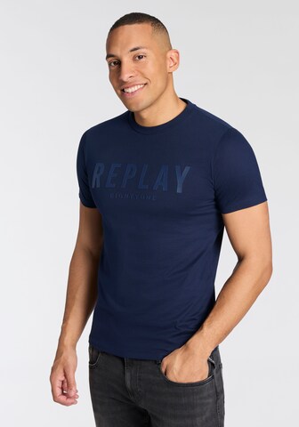 REPLAY Shirt in Blue: front